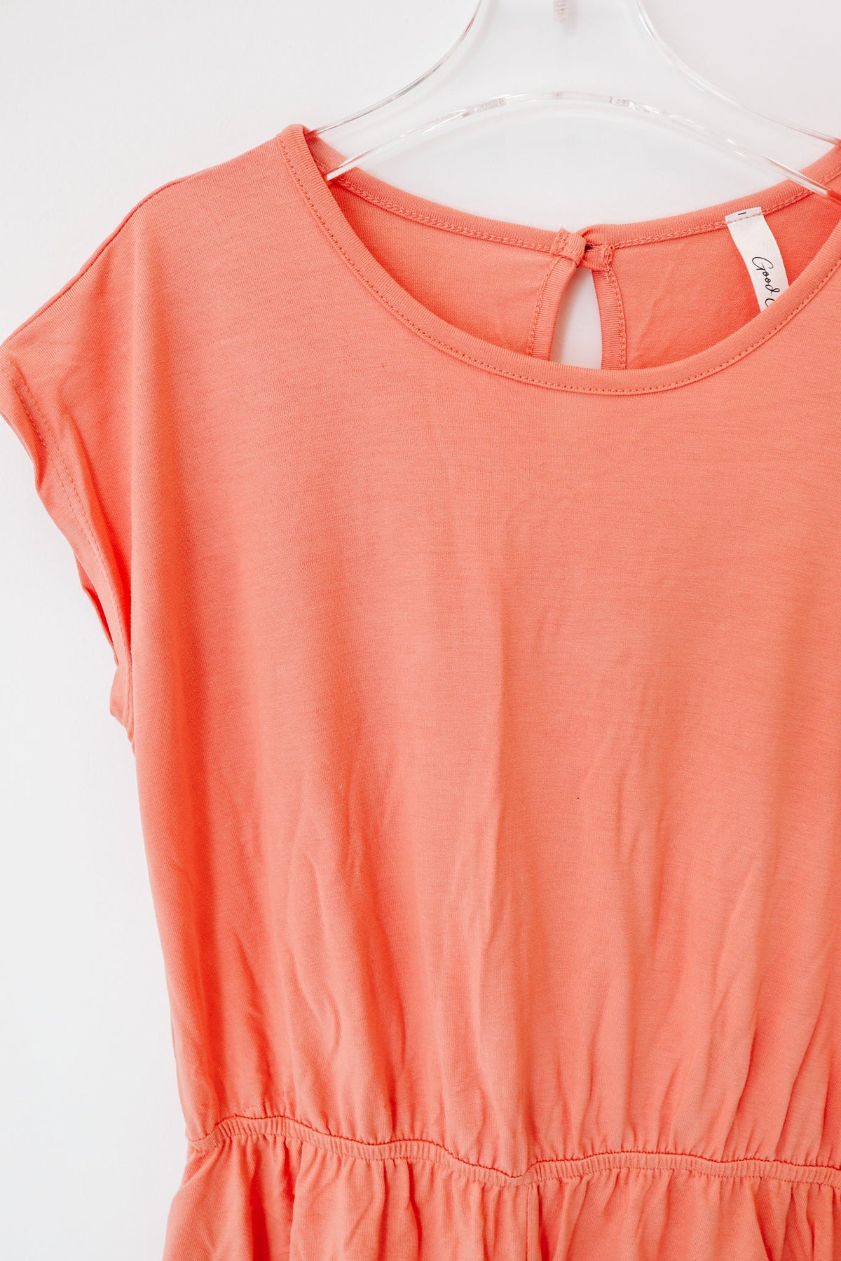 Summer Fun Tween Romper - Coral