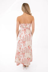 Moving To Montauk Midi Dress - Taupe