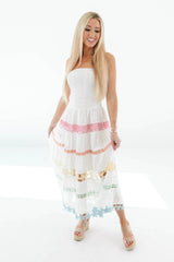 Day By Day Midi Dress - White