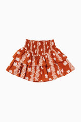 The Aubrey Ruched Tween Skirt - Burnt Orange