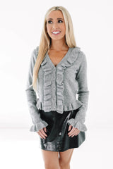 Fall Break Fashion Sweater - Grey