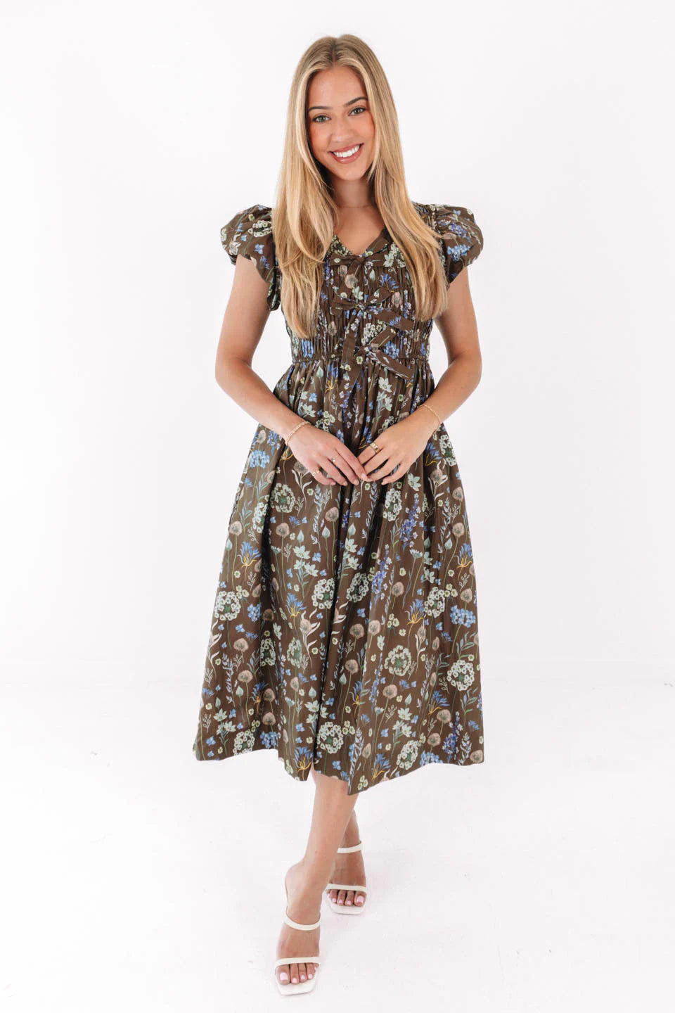 Clean Getaway Midi Dress - Brown