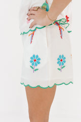 The Tessie Shorts - White