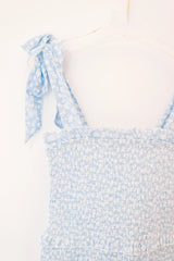 The Evan Tween Dress - Blue Floral