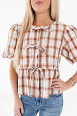 Lazy Sunday Top - Brown
