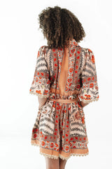 Catch My Fall Dress - Rust