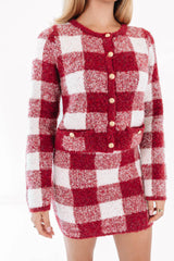Happy Holidays Skirt - Red