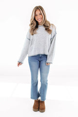 Not What It Seams Sweater - Grey