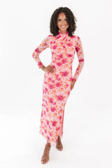 Let's Go Girls Midi Dress - Pink