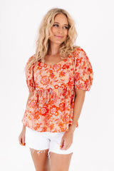 New Mood Top - Orange