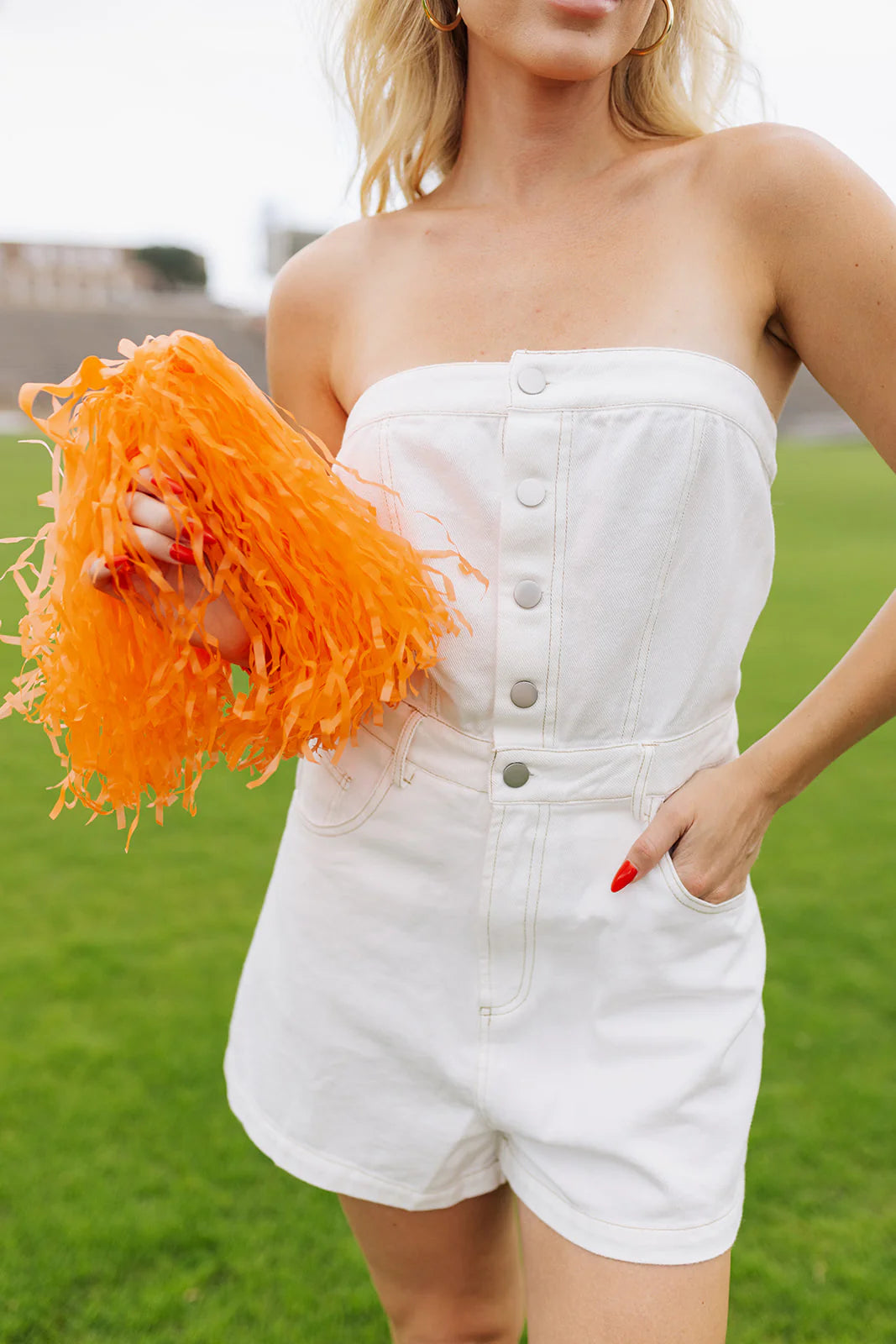 Running Wild Romper - White