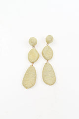 Tropical Teardrop Earrings - Light Sage