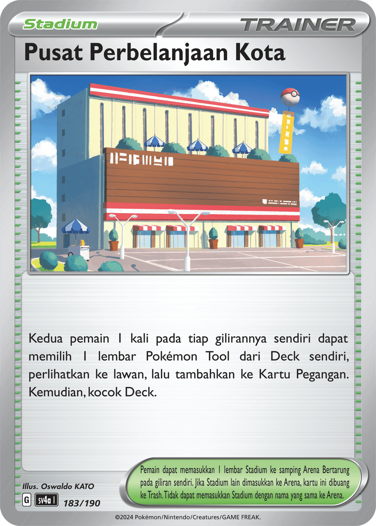 Pusat Perbelanjaan Kota 183/190