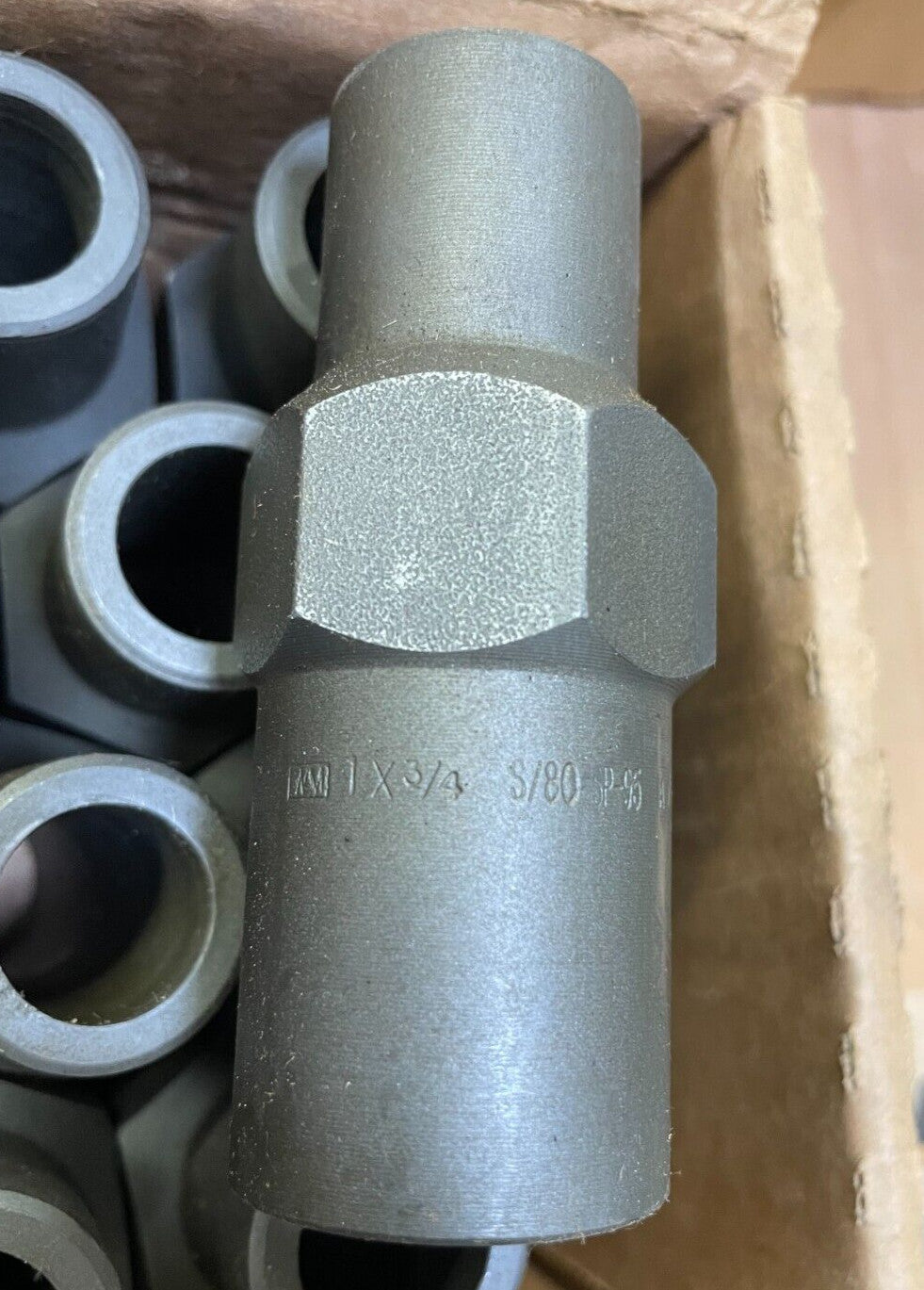 SWAGE NIPPLE 1" x 3/4" Schedule 80 Concentric Plain Both End A234 WPBN SP95 USA